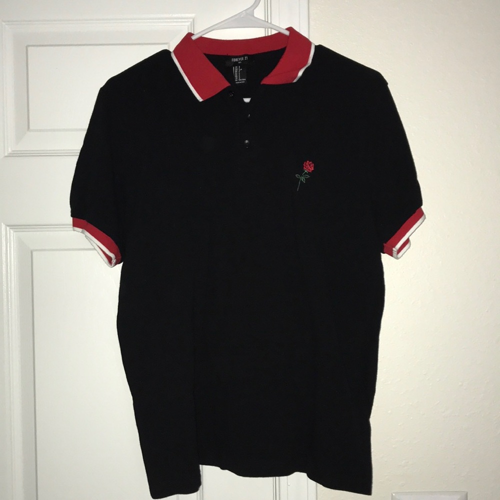 Forever 21 rose polo